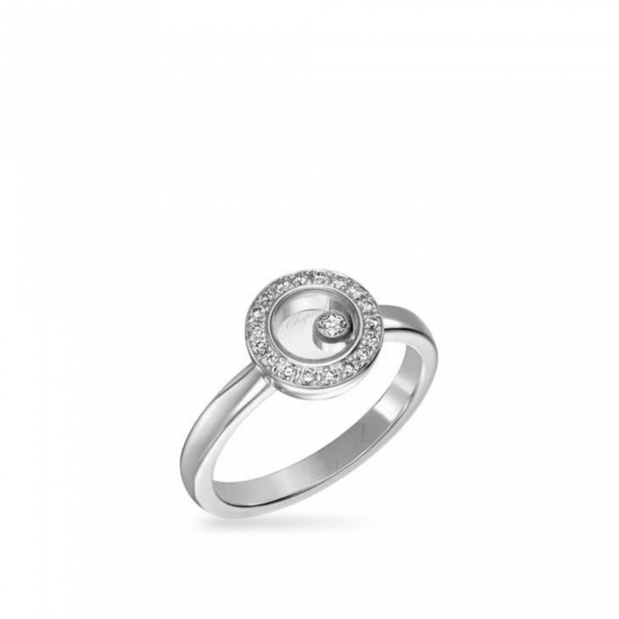 Anell Chopard Happy Diamods Icons d´or blanc i diamants