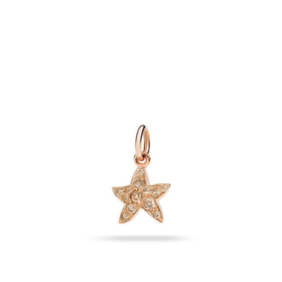 Star diamonds brown pendant