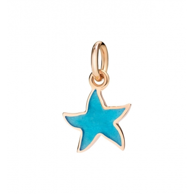 Colgante estrella de mar azul