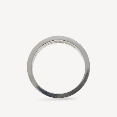 Gucci Branded Wide Silver Ring