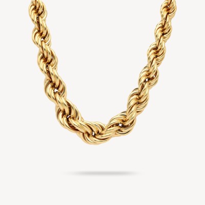 Vintage Yellow Gold Cord Necklace