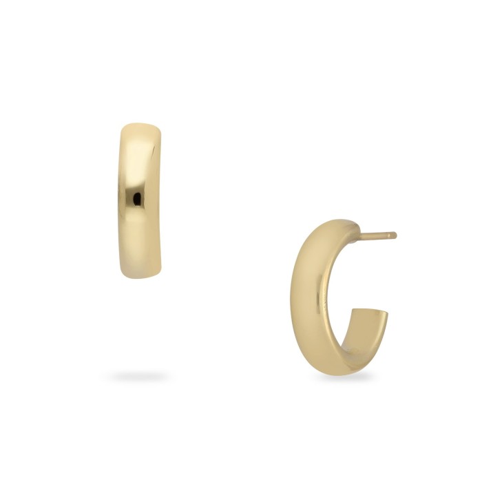 My Essence Yellow Gold Hoop Earrings