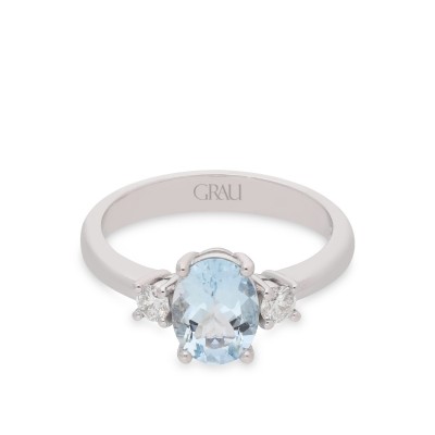 Grau Good Mood Aquamarine Ring