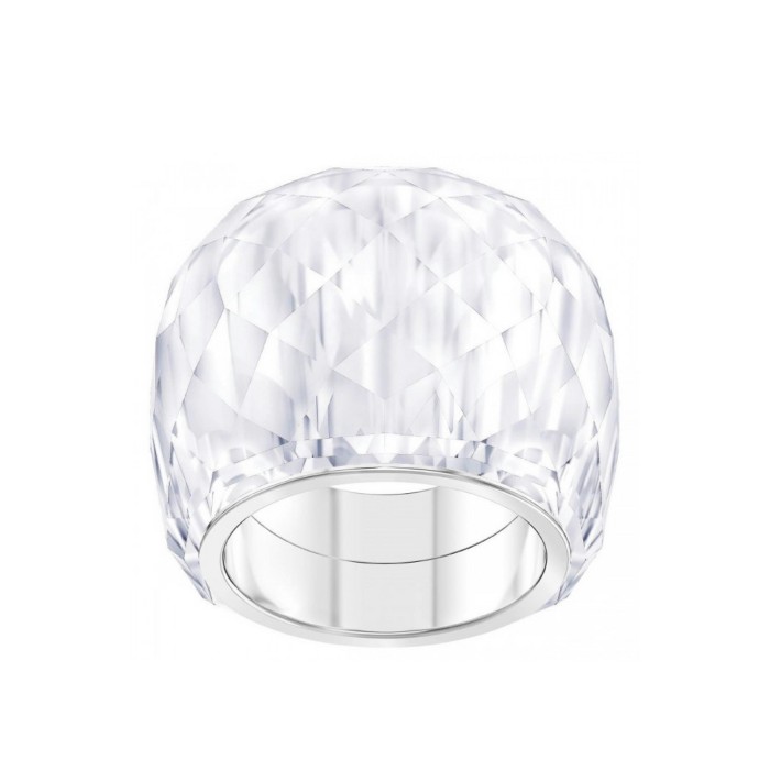 Swarovski Nirvana ring, white, stainless steel