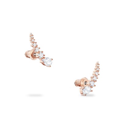 Penelope Cruz Moonsun earrings, white, pink gold bath