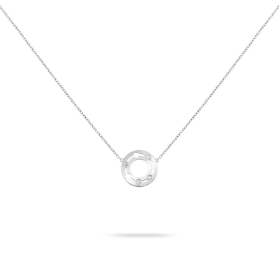 Dinh Van Pulse necklace in white gold and diamonds