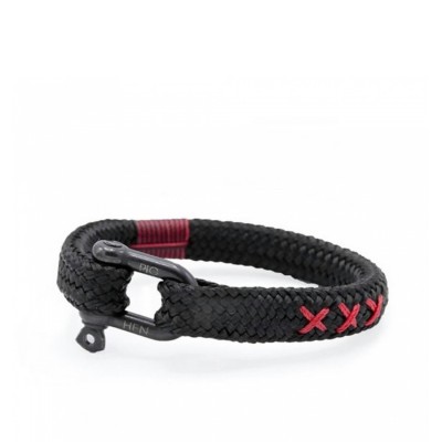 Pig&Hen Gorgeous George Black Rope Bracelet