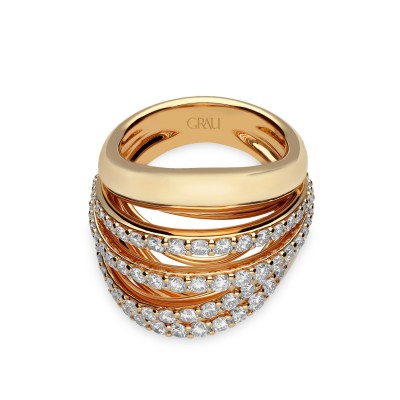 Threads and Diamonds Ring