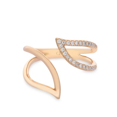 Aura Grau Rose Gold and Diamond Ring