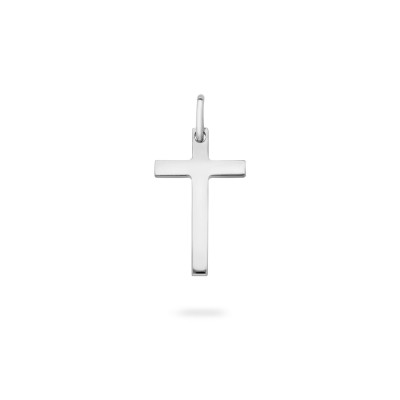 Grau Flat Cross Pendant White Gold M