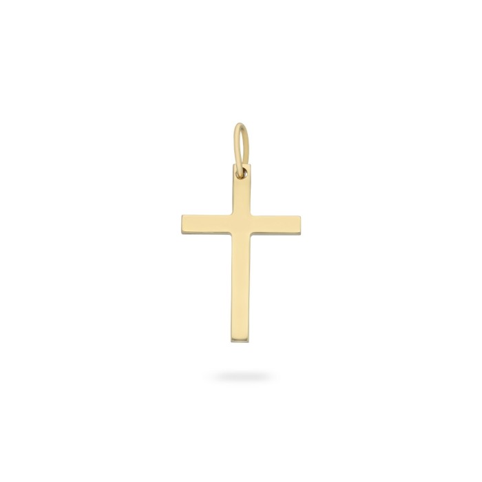 Grau Flat Cross Pendant Yellow Gold L