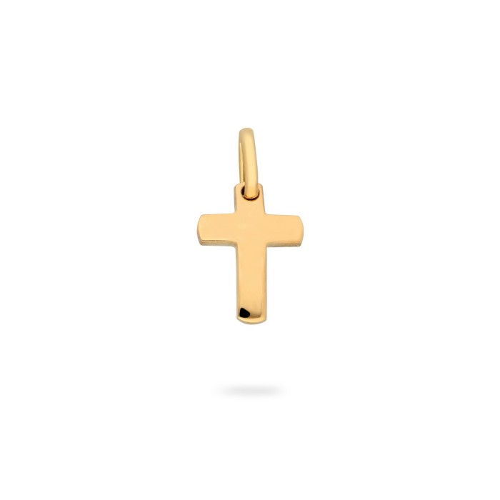 Grau Rounded Cross Pendant Rose Gold M