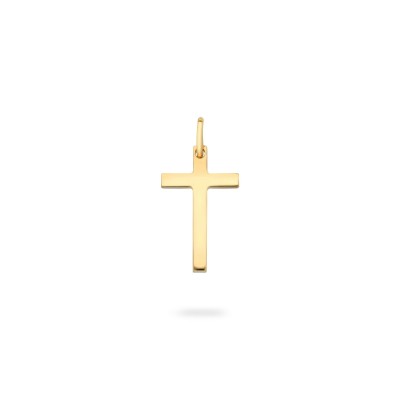 Grau Flat Cross Pendant Rose Gold M