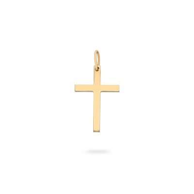 Grau Flat Cross Pendant Rose Gold L