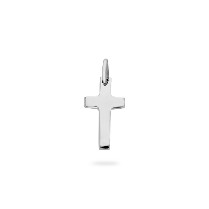 Grau Chamfered Cross White Gold S Pendant