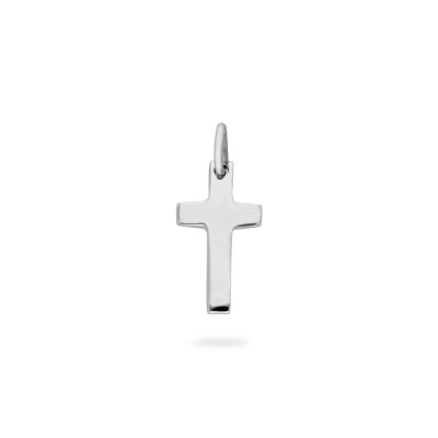 Grau Chamfered Cross White Gold S Pendant