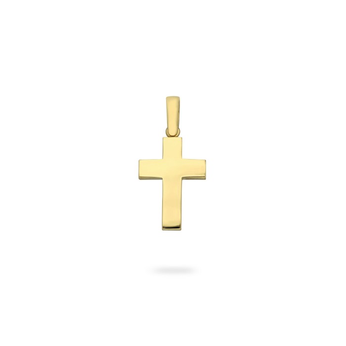 Grau Rounded Cross Pendant Yellow Gold L