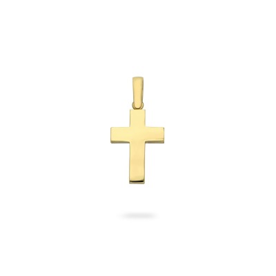 Grau Rounded Cross Pendant Yellow Gold L