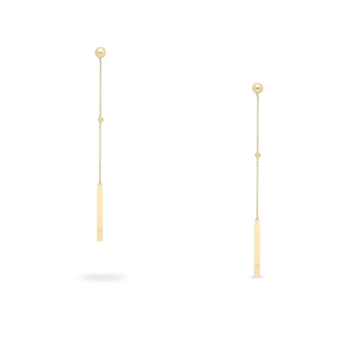 Grau My Essence Long Earrings Yellow Gold