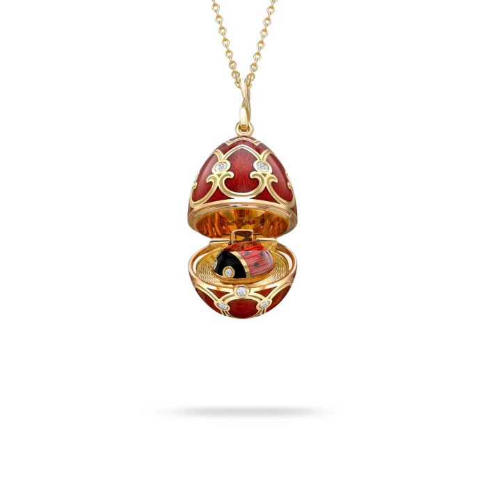 Fabergé Heritage Ladybird Surprise Locket Yellow Gold Necklace