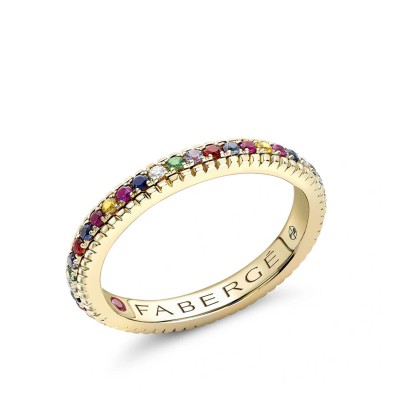 Fabergé Multicoloured Yellow Gold Ring