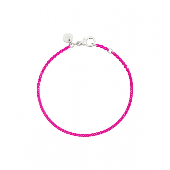 Pink silver bracelet