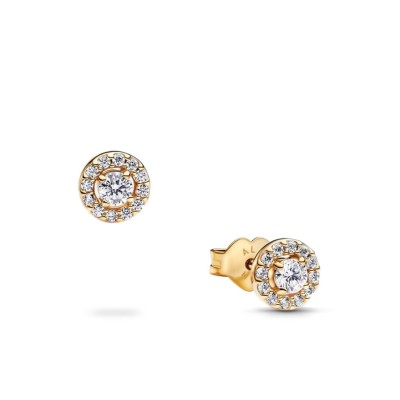 Pandora Timeless Pavé Halo Round Stud Earrings