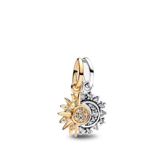 Divisible Sun and Moon Pendant Charm Pandora Moments