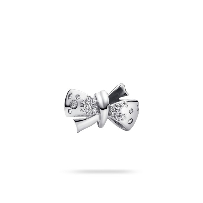 Sparkling Silver Bow Charm Pandora