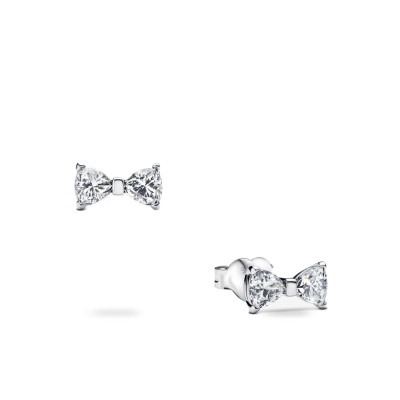 Timeless Sparkling Small Bow Stud Earrings