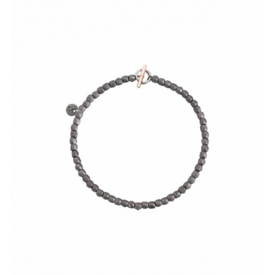 Dodo - More Love Bracelet Tag silver black cord DBTAG/A