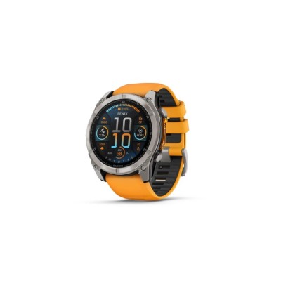 Reloj Fénix 8 Amoled 51mm Negro y Naranja Garmin