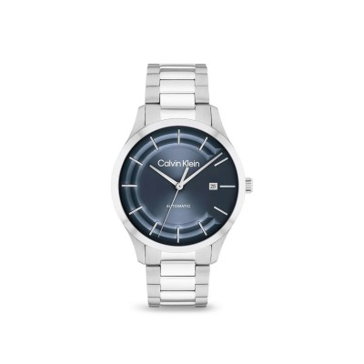 Reloj Iconic Plata y Azul Calvin Klein