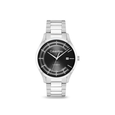 Calvin Klein Iconic Silver and Black Watch