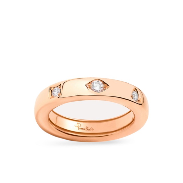 Pomellato Iconica Rose Gold and Diamond Ring