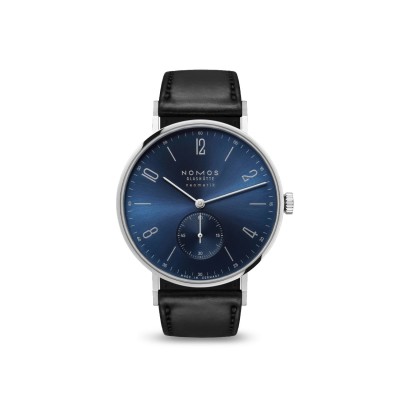 Reloj Tangente Acero y Esfera Azul Nomos