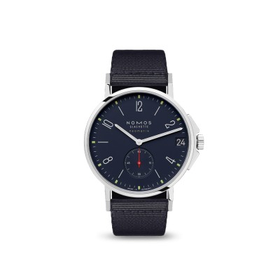 Nomos Ahoi Watch with Steel Case and Fabric Strap