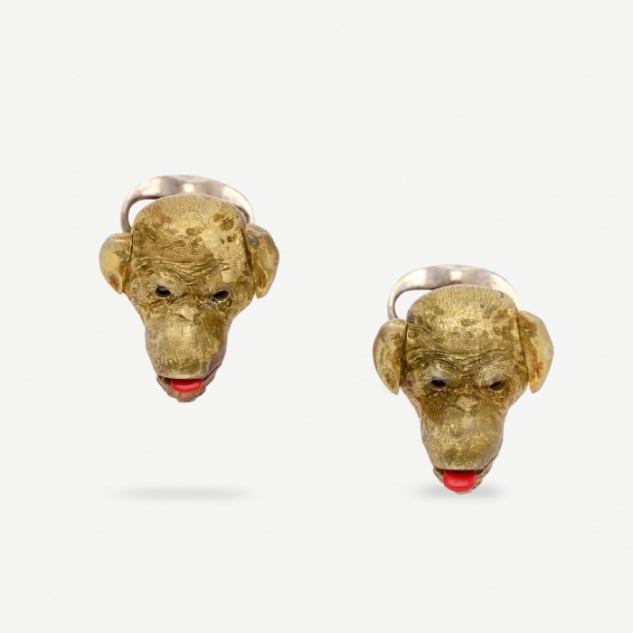 Gold Monkey cufflinks Deakin & Francis