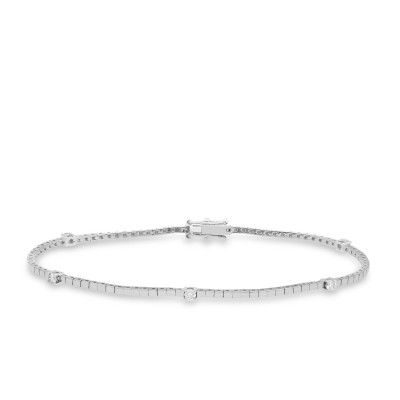 Grau Rivière Bracelet White Gold and Diamonds