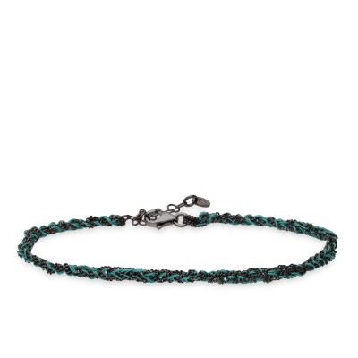 Darkened Silver Bracelet Grau Green