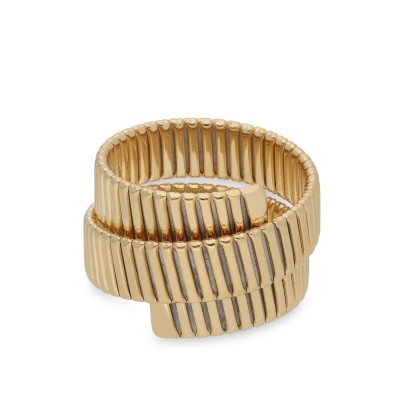 Grau Yellow Gold Open Flex Ring