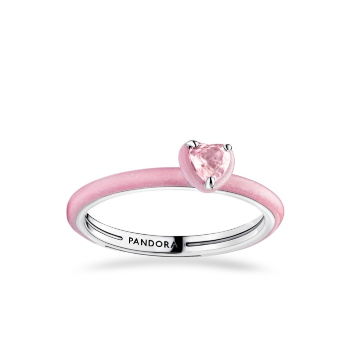 Pandora Pink Heart Chakra Ring