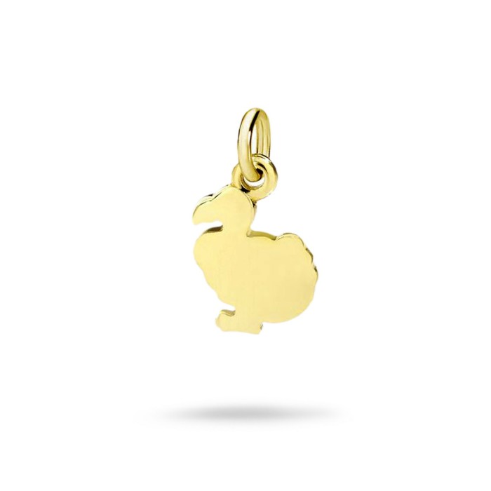 Charm dodo mini de oro amarillo de 18 quilates