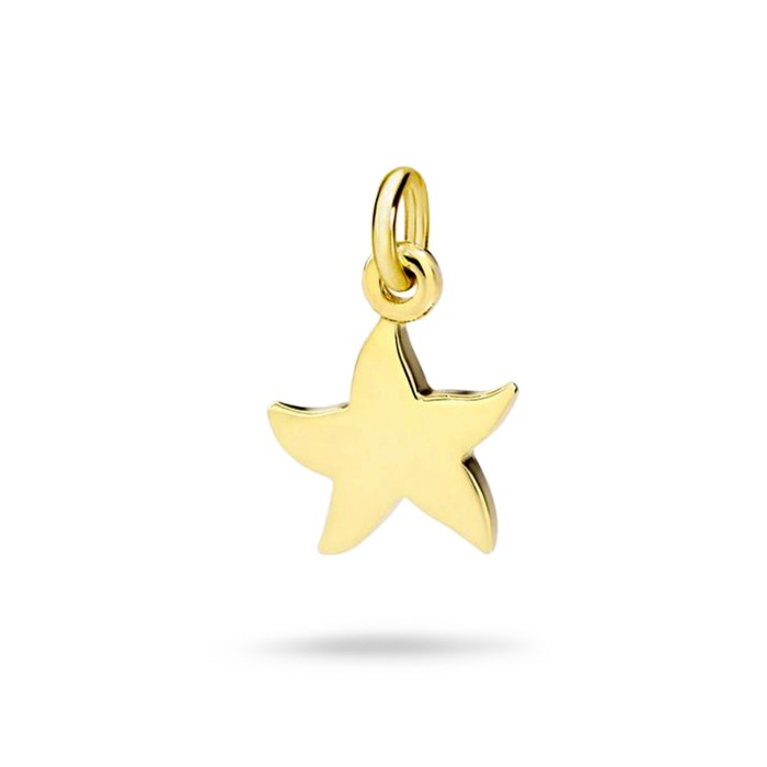 Charm mini estrella de oro amarillo de 18 quilates de Dodo