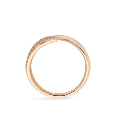 Aura Grau Rose Gold and Diamond Ring