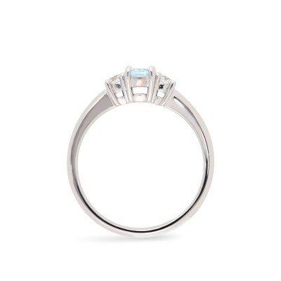 Good Mood Grau Aquamarine and White Gold Ring