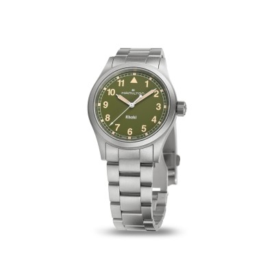 Hamilton Khaki Field Steel 38 mm Green Dial