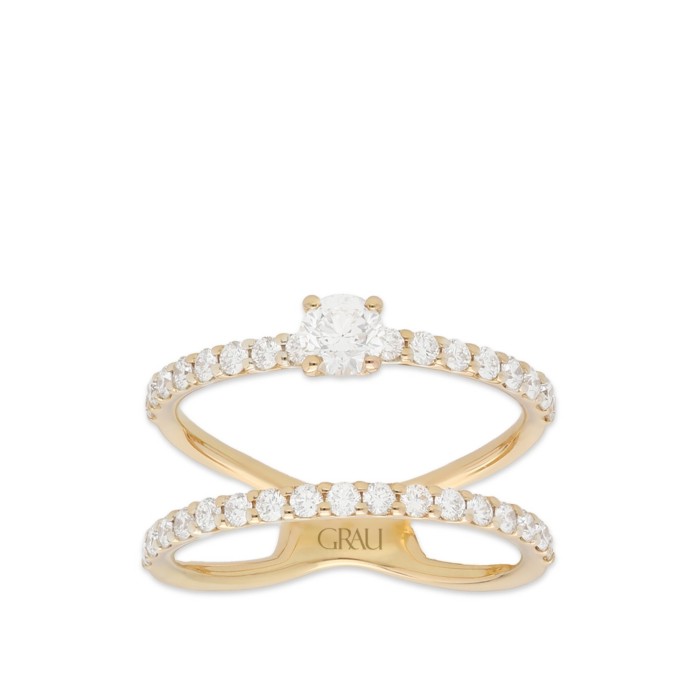Anillo doble aro Grau