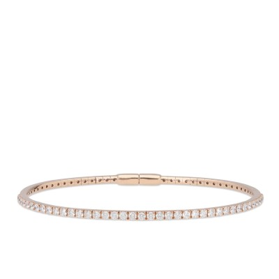 Rose Gold Diamond Bangle