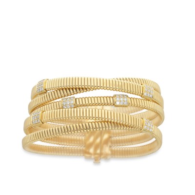 Tubogas Yellow Gold Bracelet